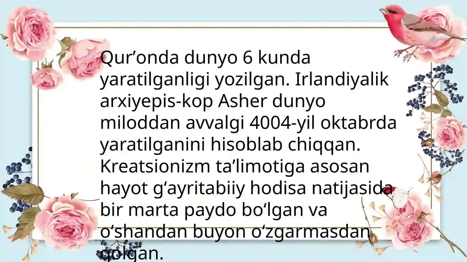 Hayotning paydo boʻlishi haqida zamonaviy tasavvurlar 4