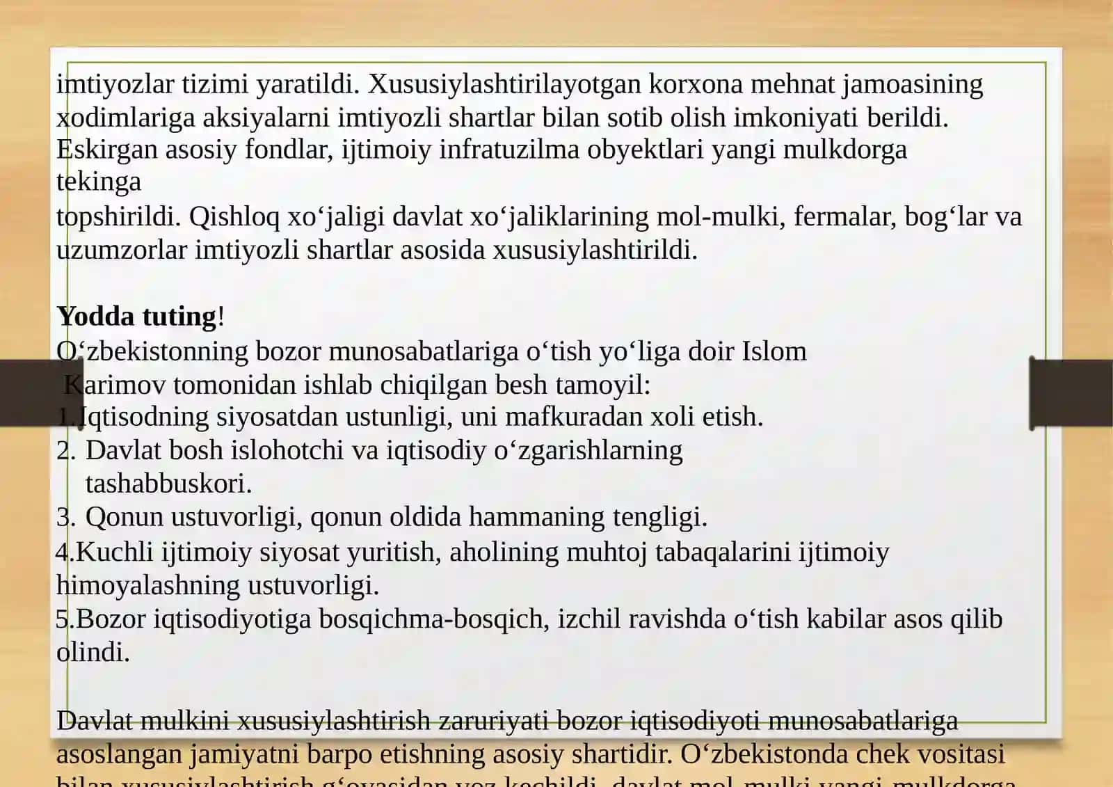 O‘zbekmodelining ishlab chiqilishi 4