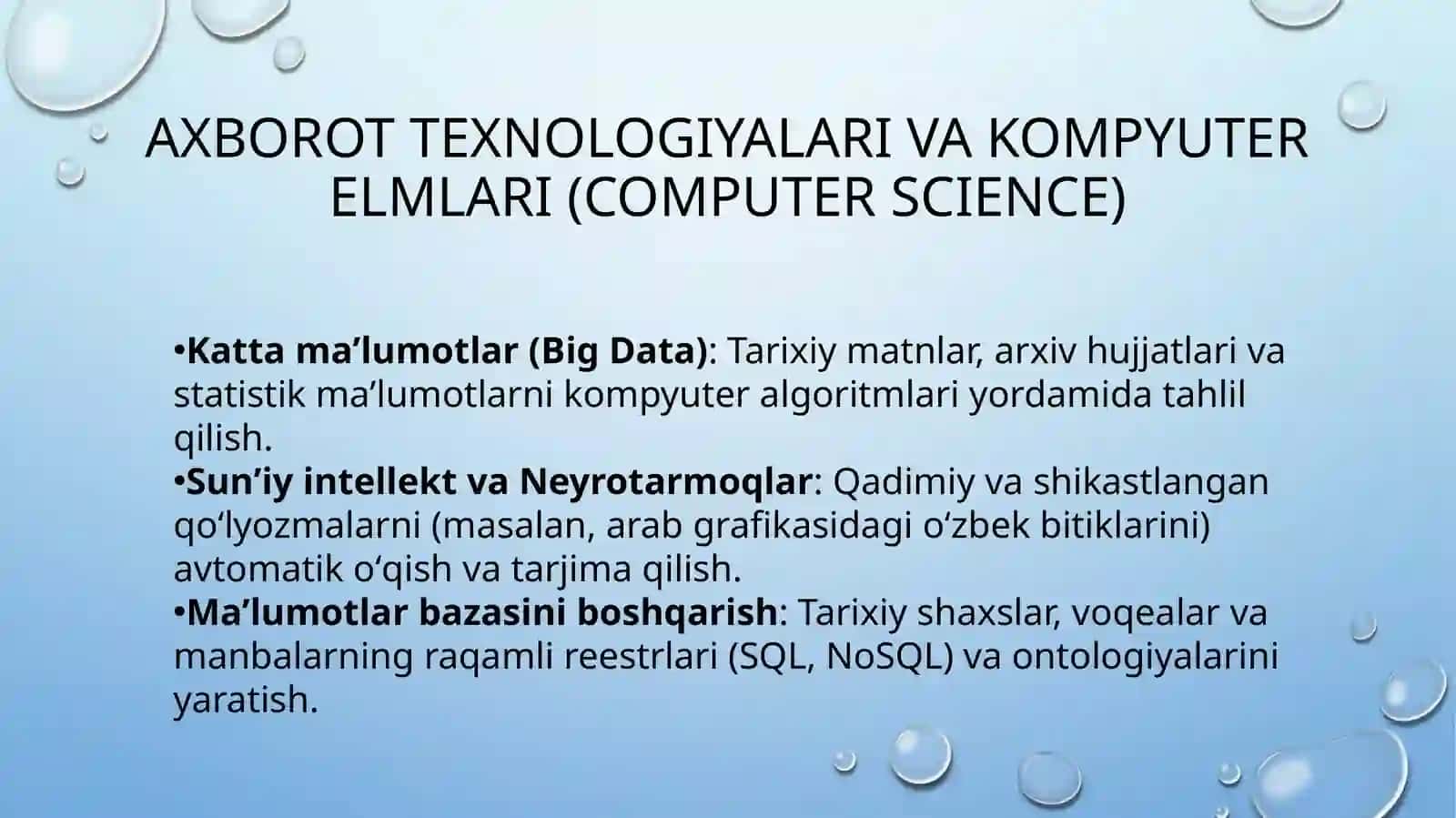 Raqamli tarix faning boshqa fanlar bilan aloqadorligi 4
