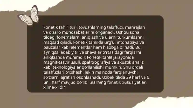 Fonitika haqida slayd 4