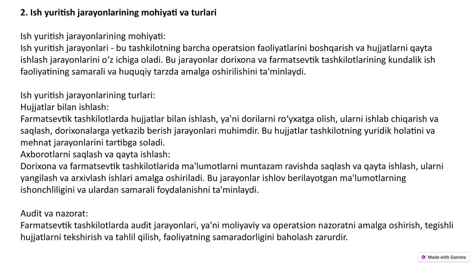 Farmatsevtika Ishini Tashkil Qilish 4