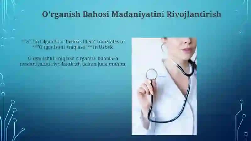 Ta'lim Olganlikni Tashxis Etish 4