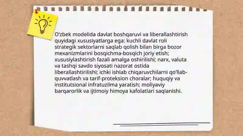 Oʻzbek modelining bozor iqtisodiyoti 4