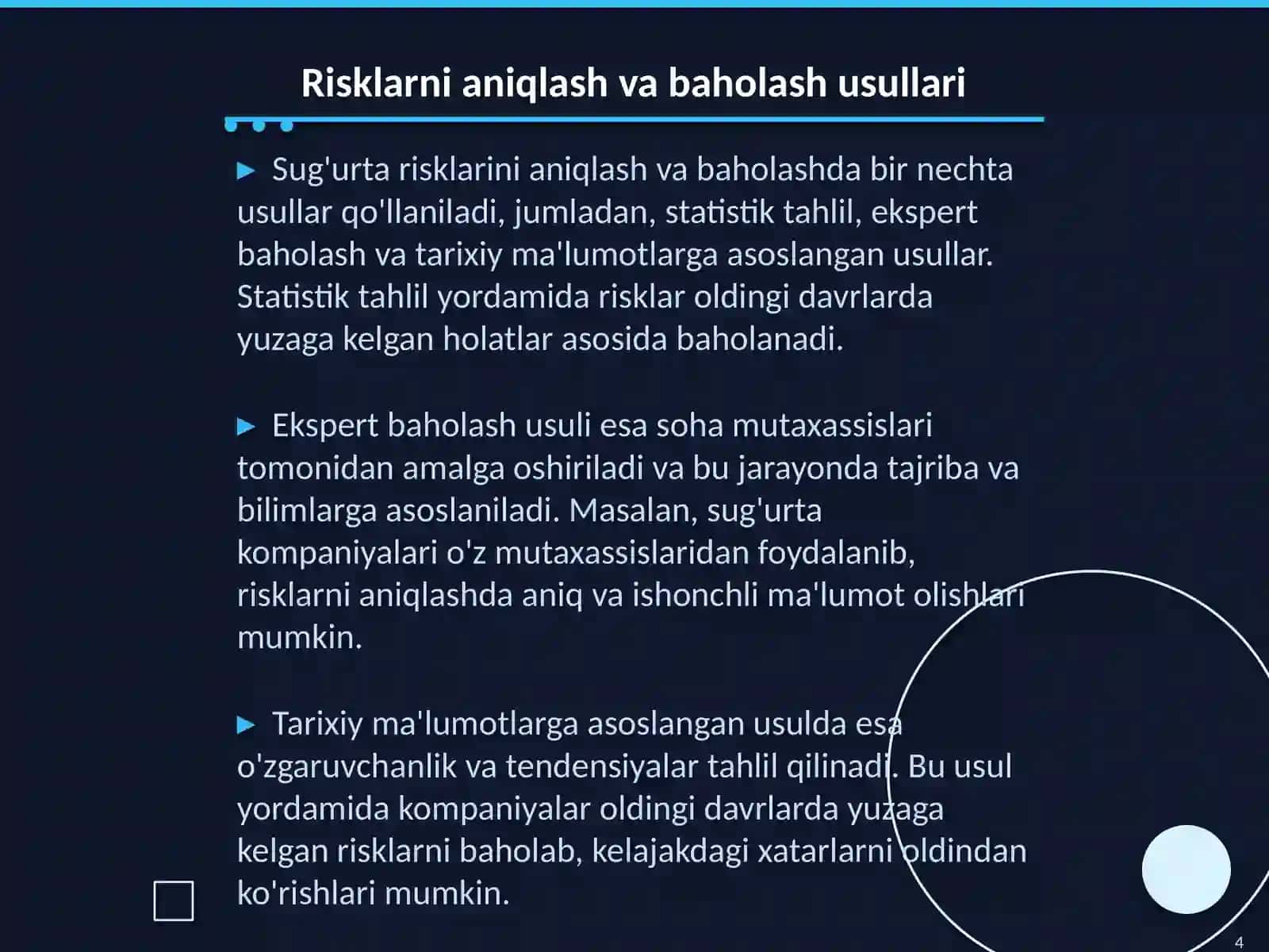 Sugurta faoliyati bilan bogliq risklarni boshqarish mexanizimi 4