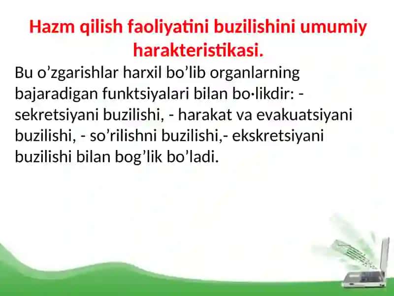 Ovqatlanishning buzulishi, jigar patalogiyasi 4