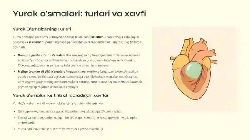 Perikard kasalliklari. Yurak o‘smalari. Yurak transplantatsiyasi 4