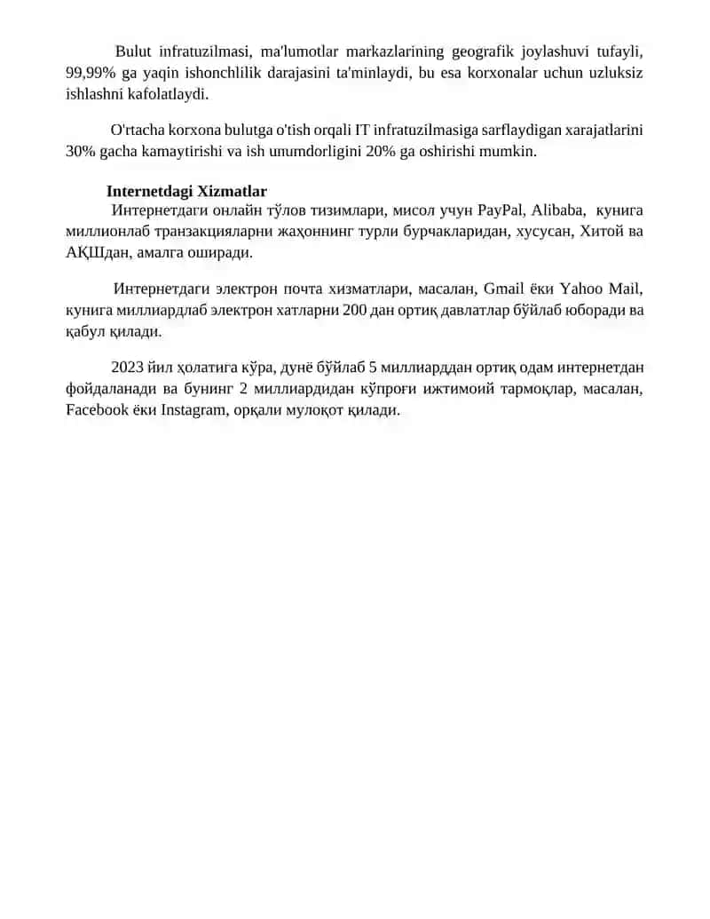 Internet tehnologiyalari asoslari 4