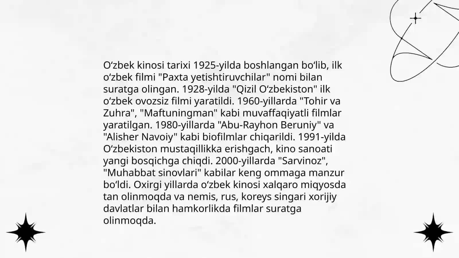 O'zbek kinosi tarixi 4