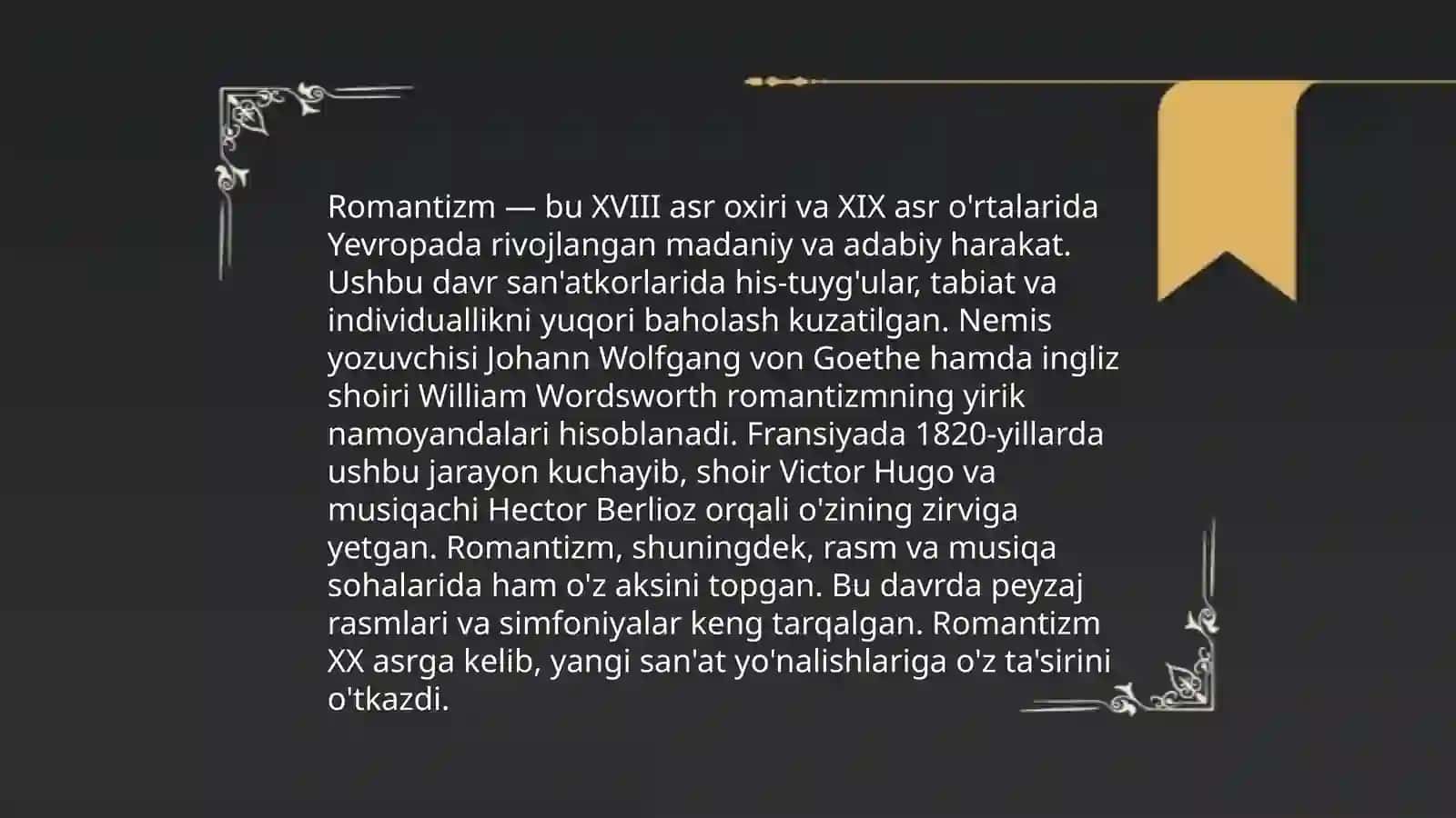 Adabiy Yoʻnalish va Oqimlar 4
