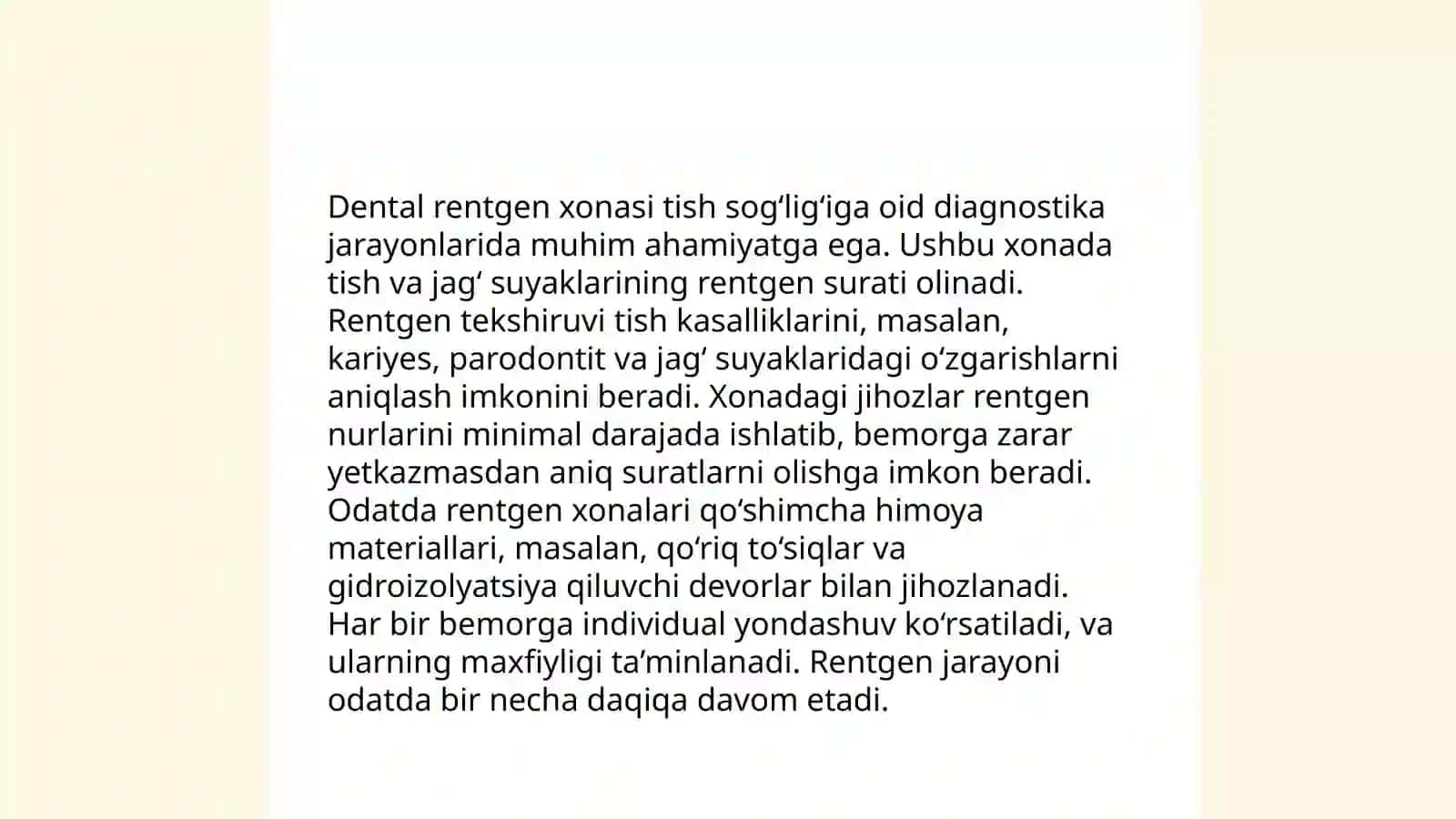 Stomotologik boʻlim va xonalar 4
