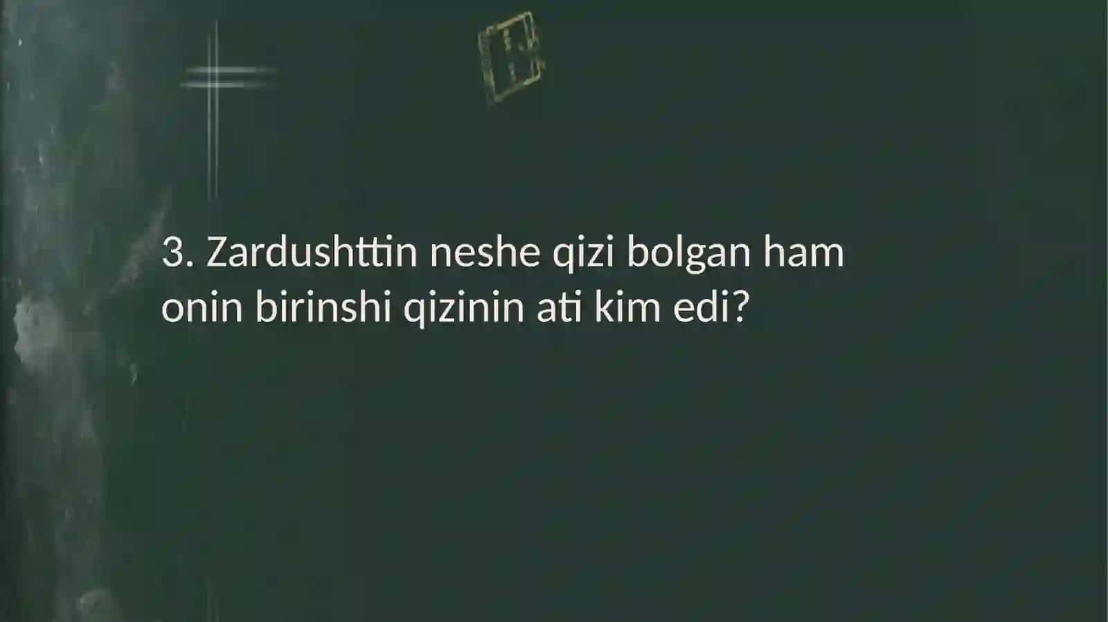 Oʻzbekstan tariyxinan soraw juwap 4