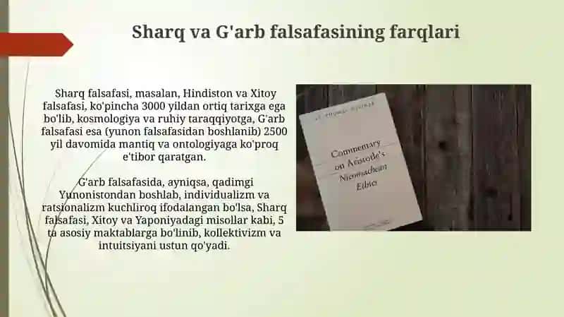 Sharq va G'arb falsafiy muqolalar 4