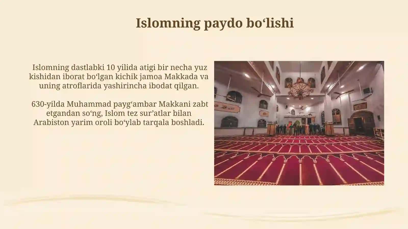 Islomning paydo boʻlishi va tarqalishi 4