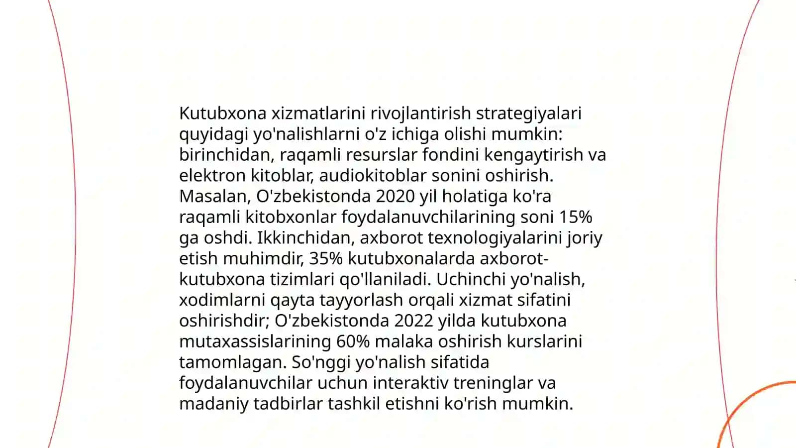 Kutubxonashunoslik faoliyatida metodik rahbarlik qilish 4