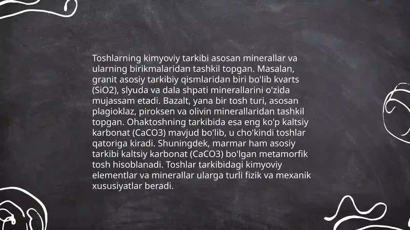 Tosh kasalliklarning kimyoviy asoslari 4