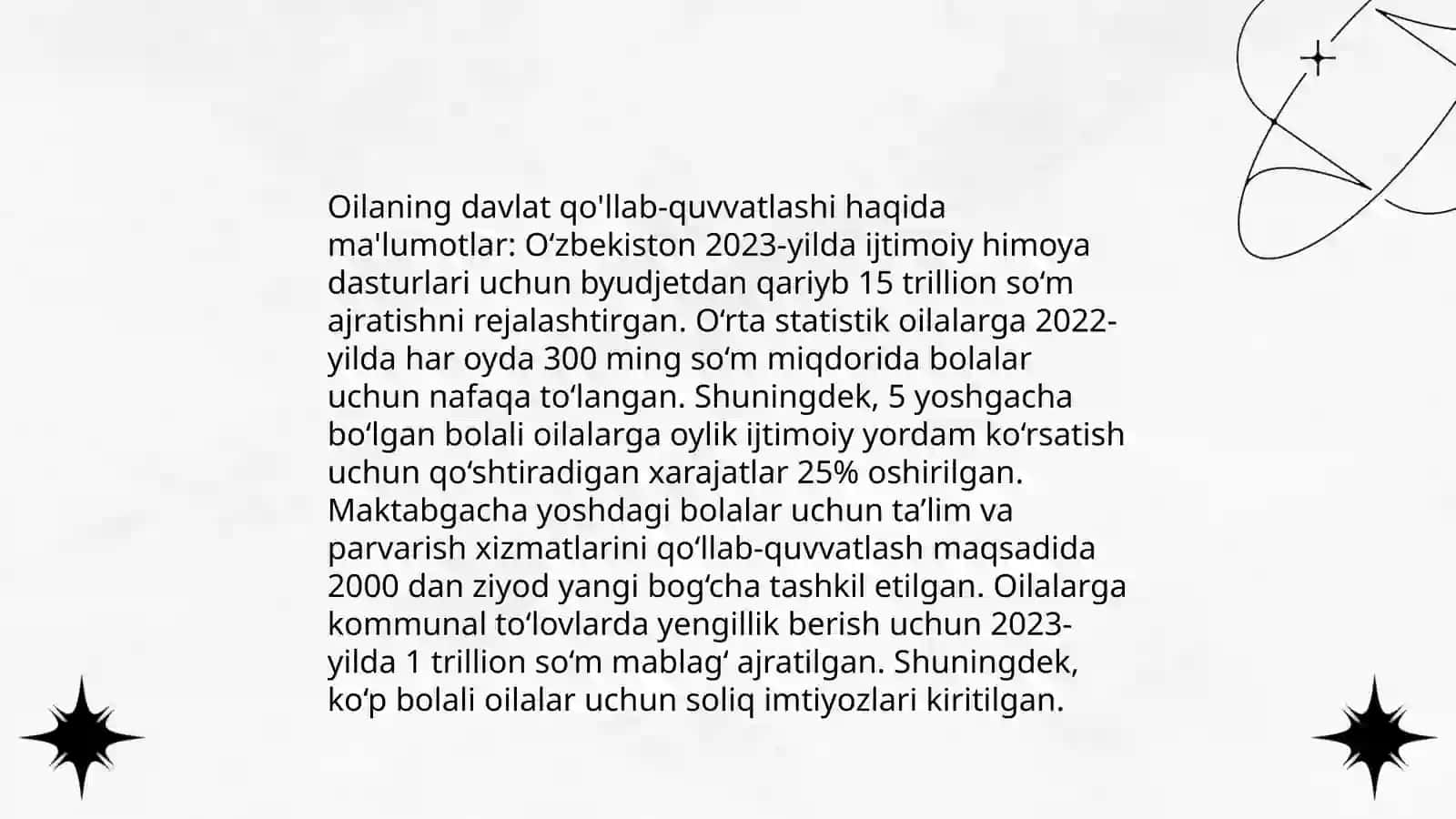 Oilaning jamiyatdagi o'rni 4