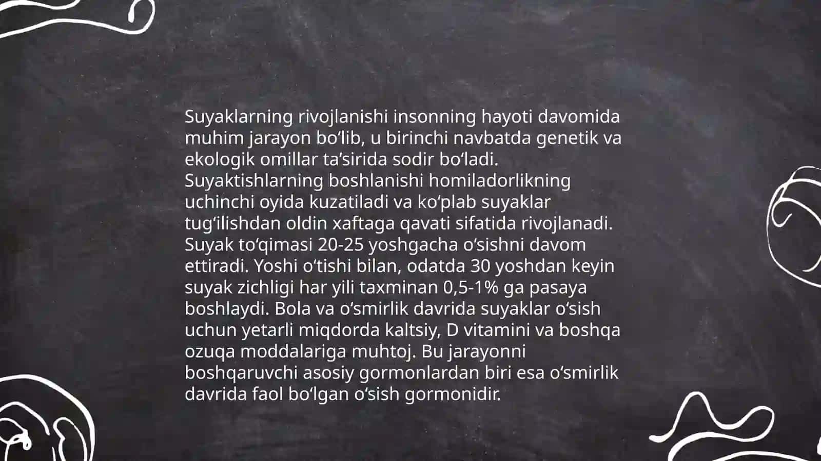 Odari suyaklarini oʻrganish 4