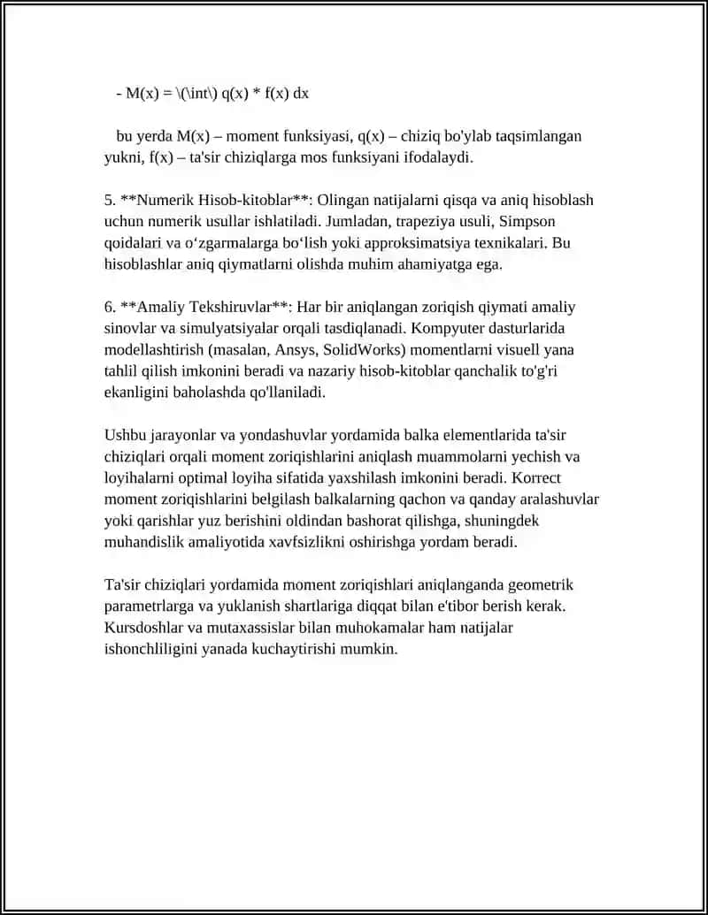 ZО‘RIQISHLAR QIYMIATINI TA’SIR CHIZIQLAR YORDAMIDA ANIQLASH 4