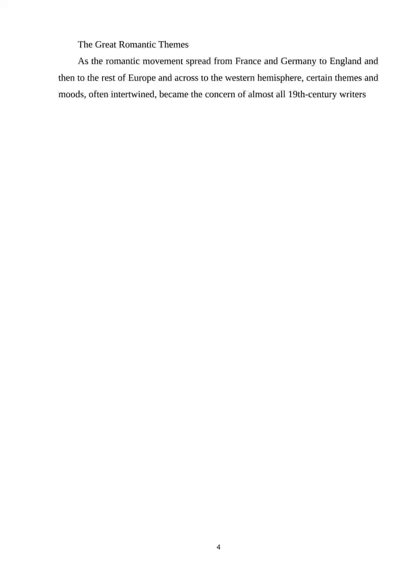 The American Variant of Romanticism 4
