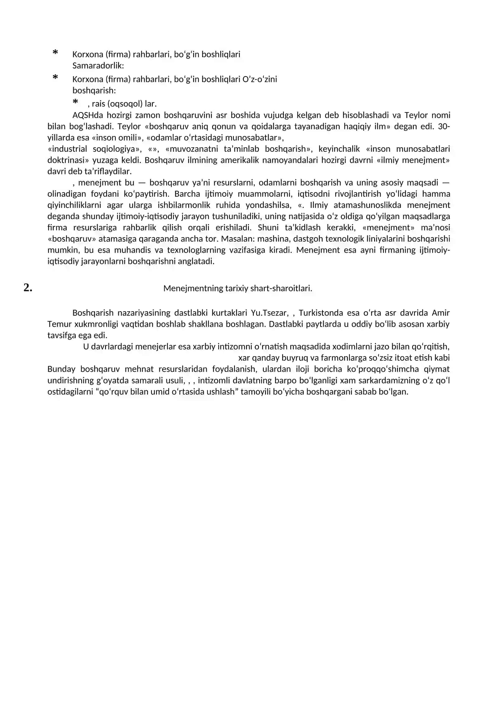 Menejment nazariyasi asoslari 4