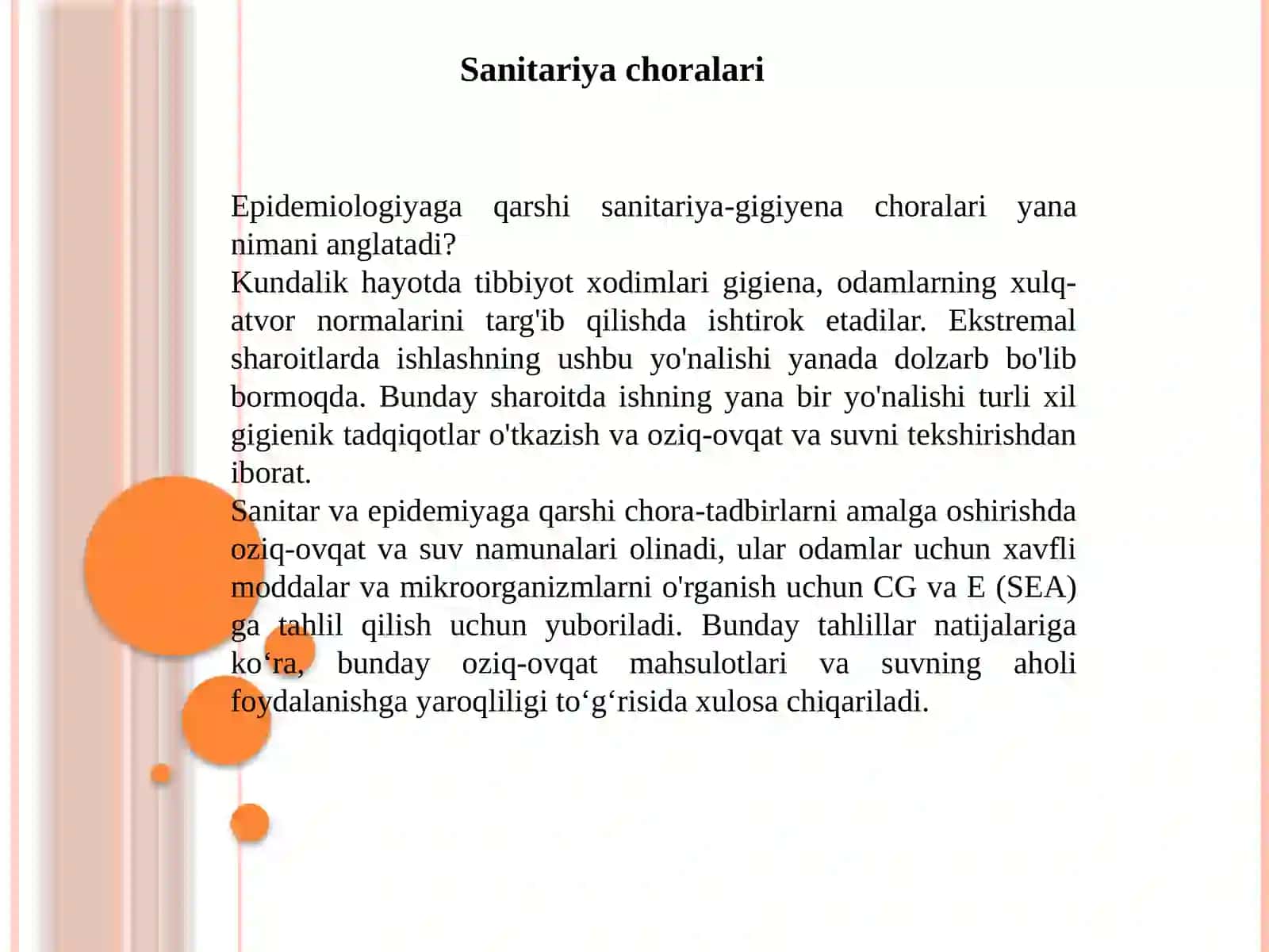 O’taxavfli infeksiyalar epidemiko’chog’ida epidemiya qarshi chora-tadbirlari 4