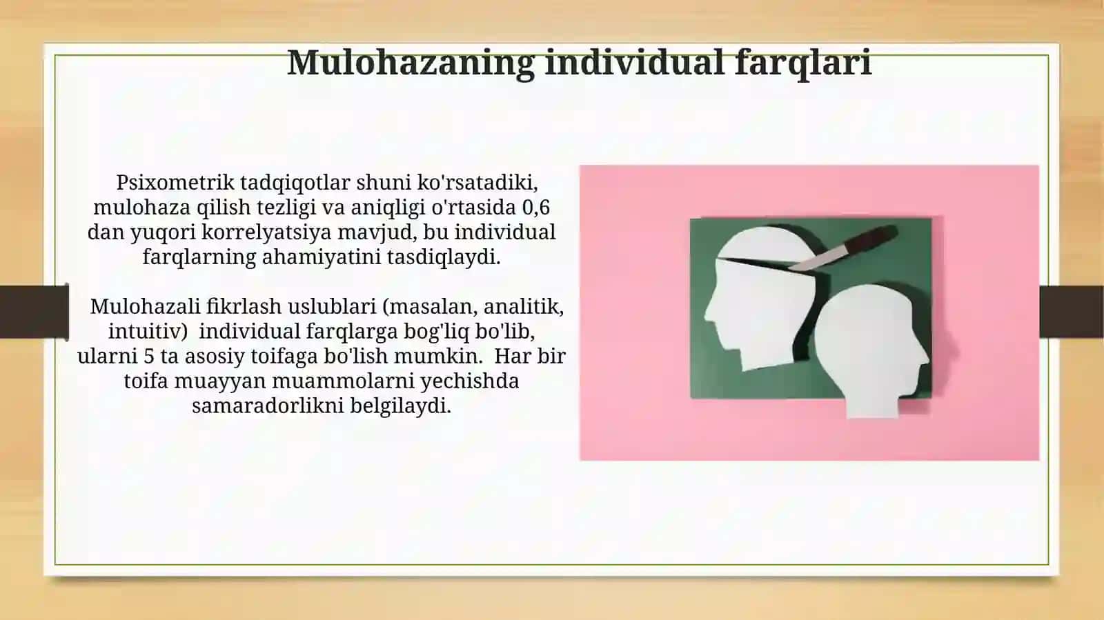 Tafakkur va intellektual qobiliyatlar 4