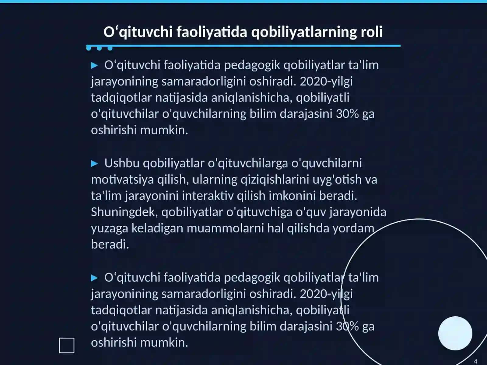 Pedagogik qobiliyat tushunchasi 4