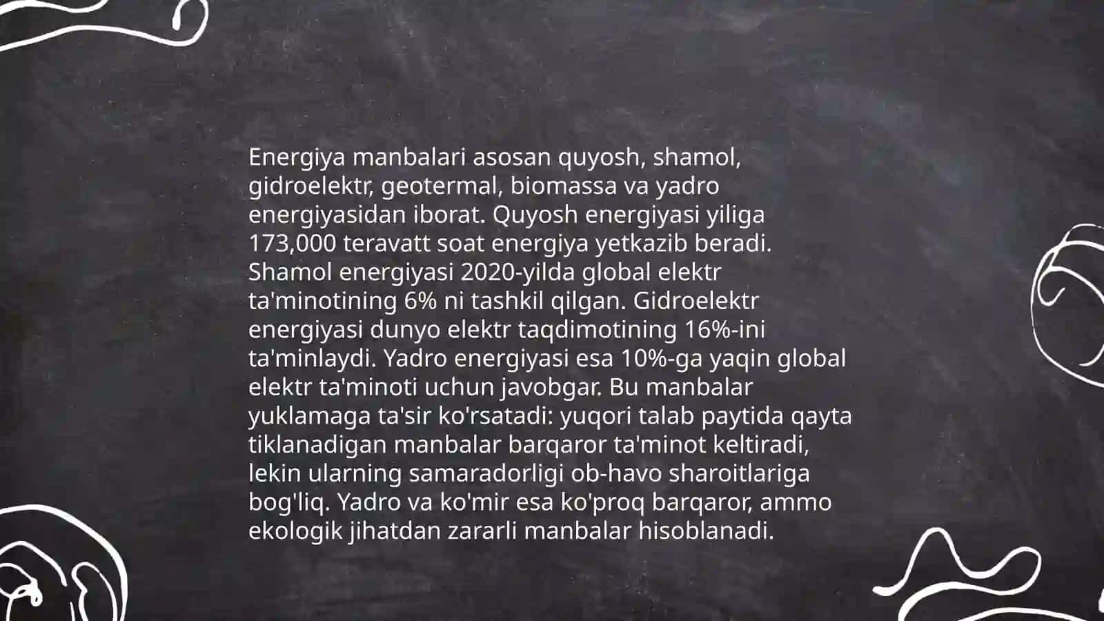 Elektrostansiyaning yuklamalarni qoplash 4