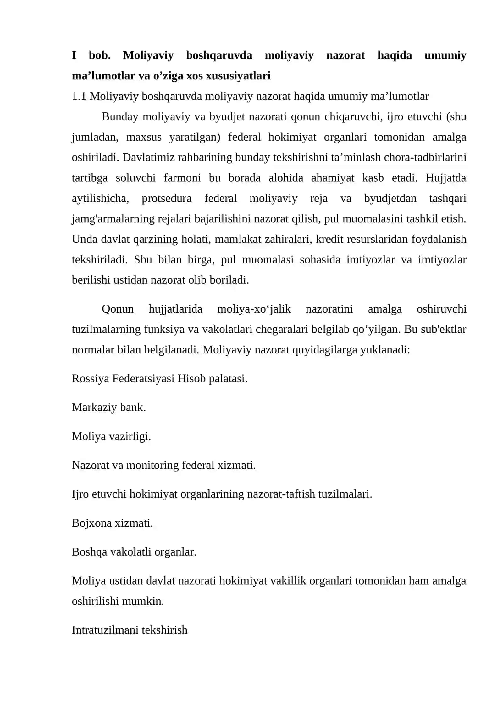 Moliyaviy boshqaruvda moliyaviy nazoratni modellari 4