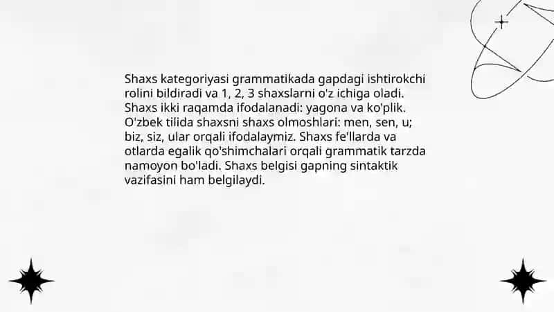 Grammatik kategoriyalar 4