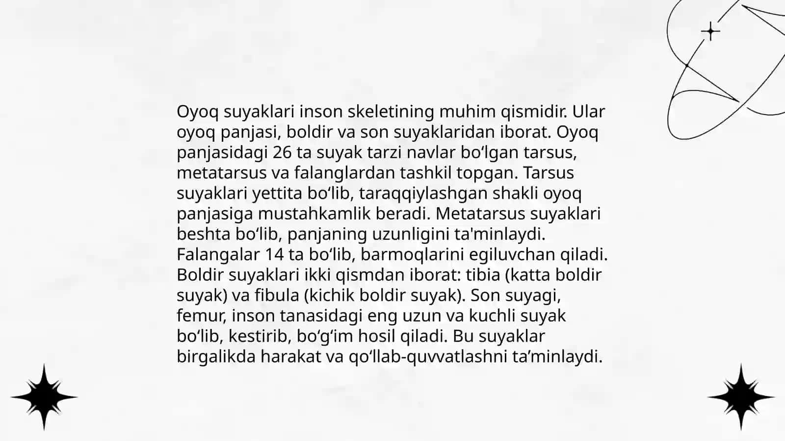Oyoq suyaklarining birlashuvi 4