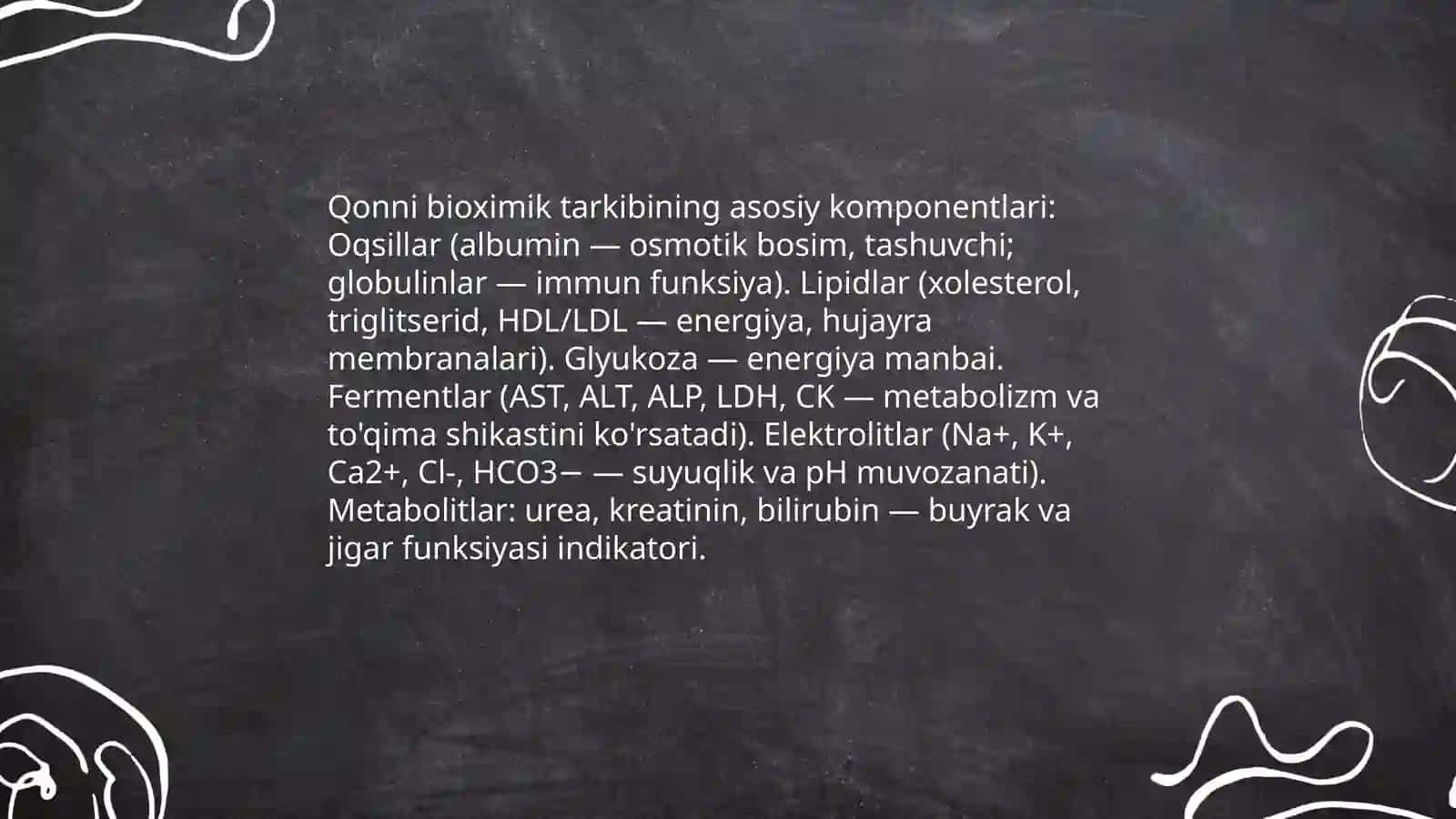 Qonni bioximik taxlili 4