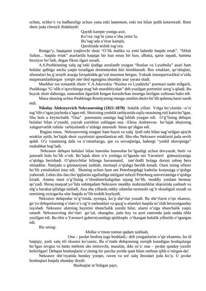 RUS XALQ BOLALAR ADABIYOTI 4