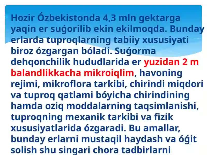 O'zbekiston tabiiy resurslarning yer yuzasida tarqalishi 4