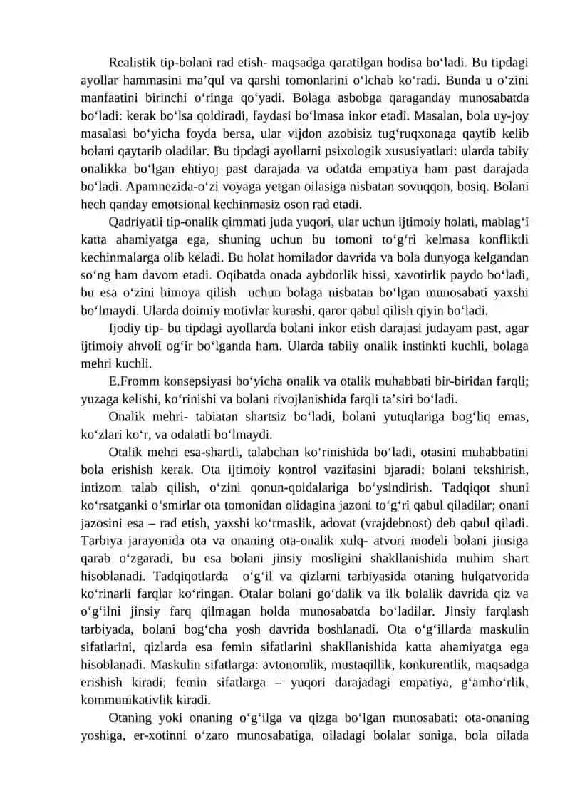 BOLA TARBIYASIDA OTA-ONA MUNOSABATI 4
