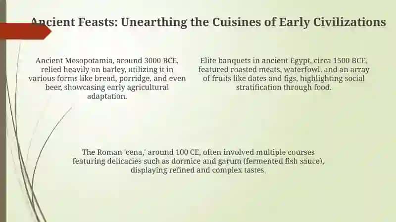 Food and cooking in the past 4