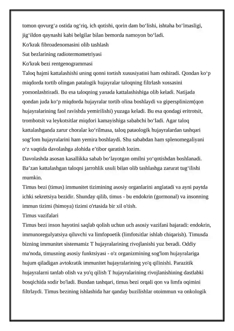 Limfadenotopiya va Leykoz 4