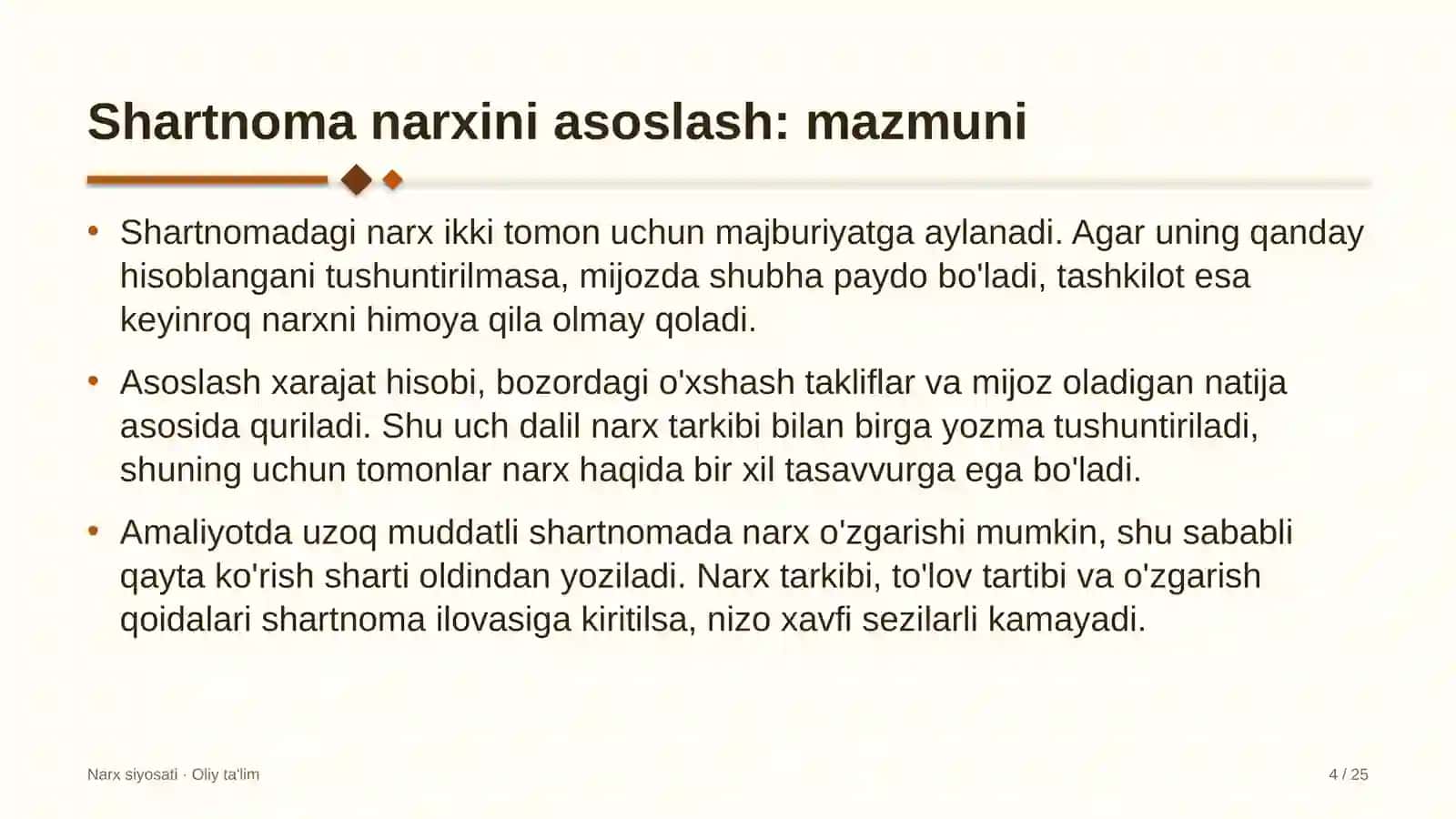 yakka tartibdagi uy joy qurilishida shartnoma narxini asoslash 2179 4