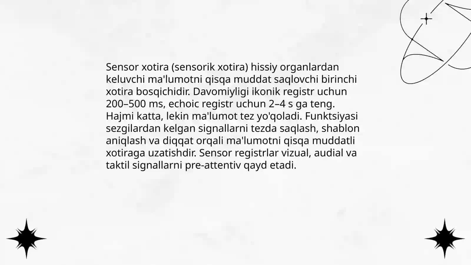 Xotira va uning turlari 4