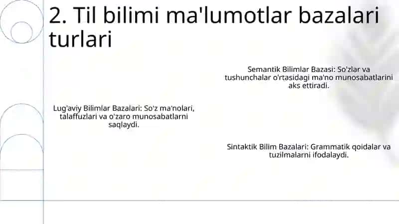 Lingvistik bilimlar bazasi 4