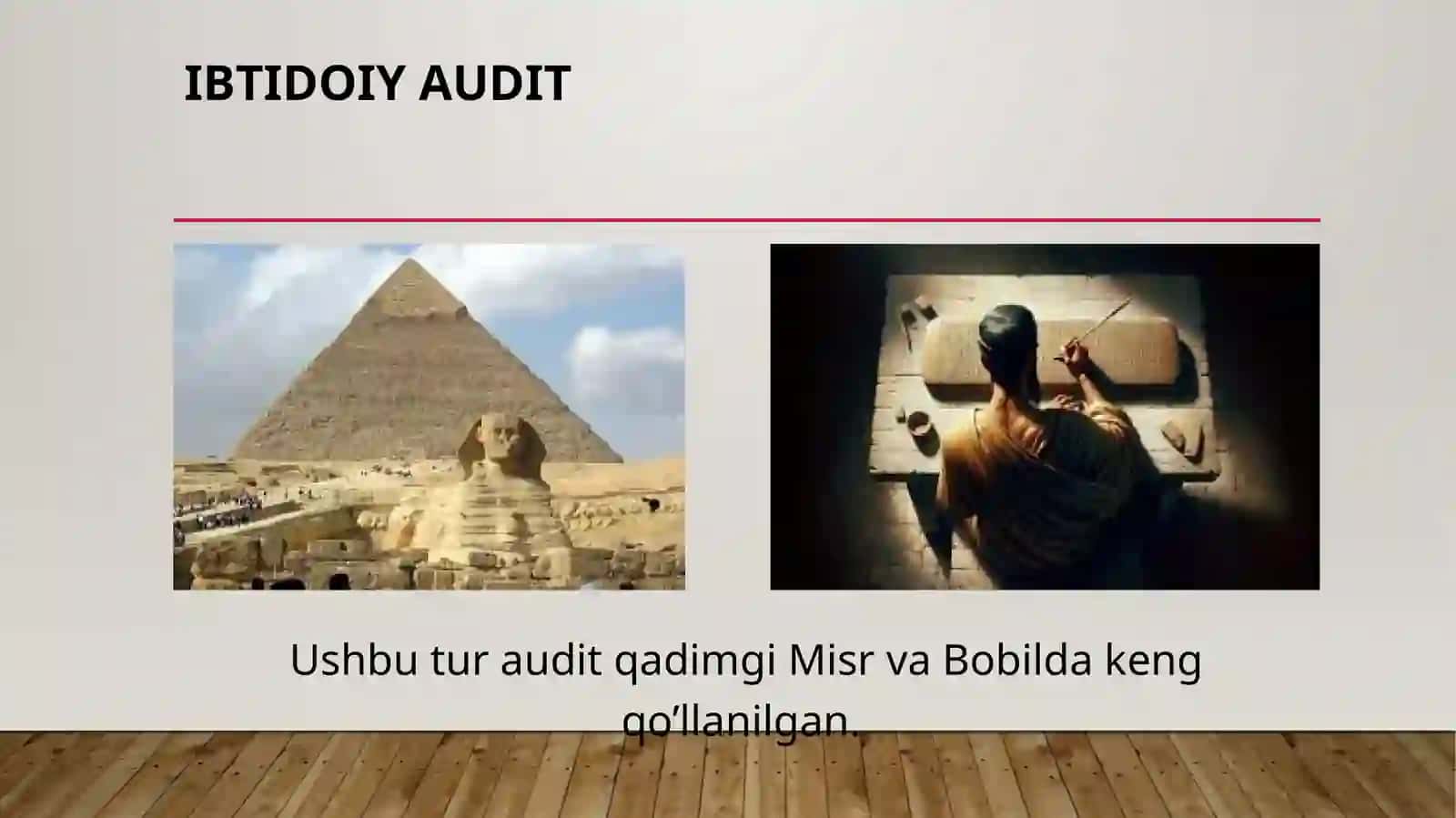 Auditning paydo bo'lishi 4