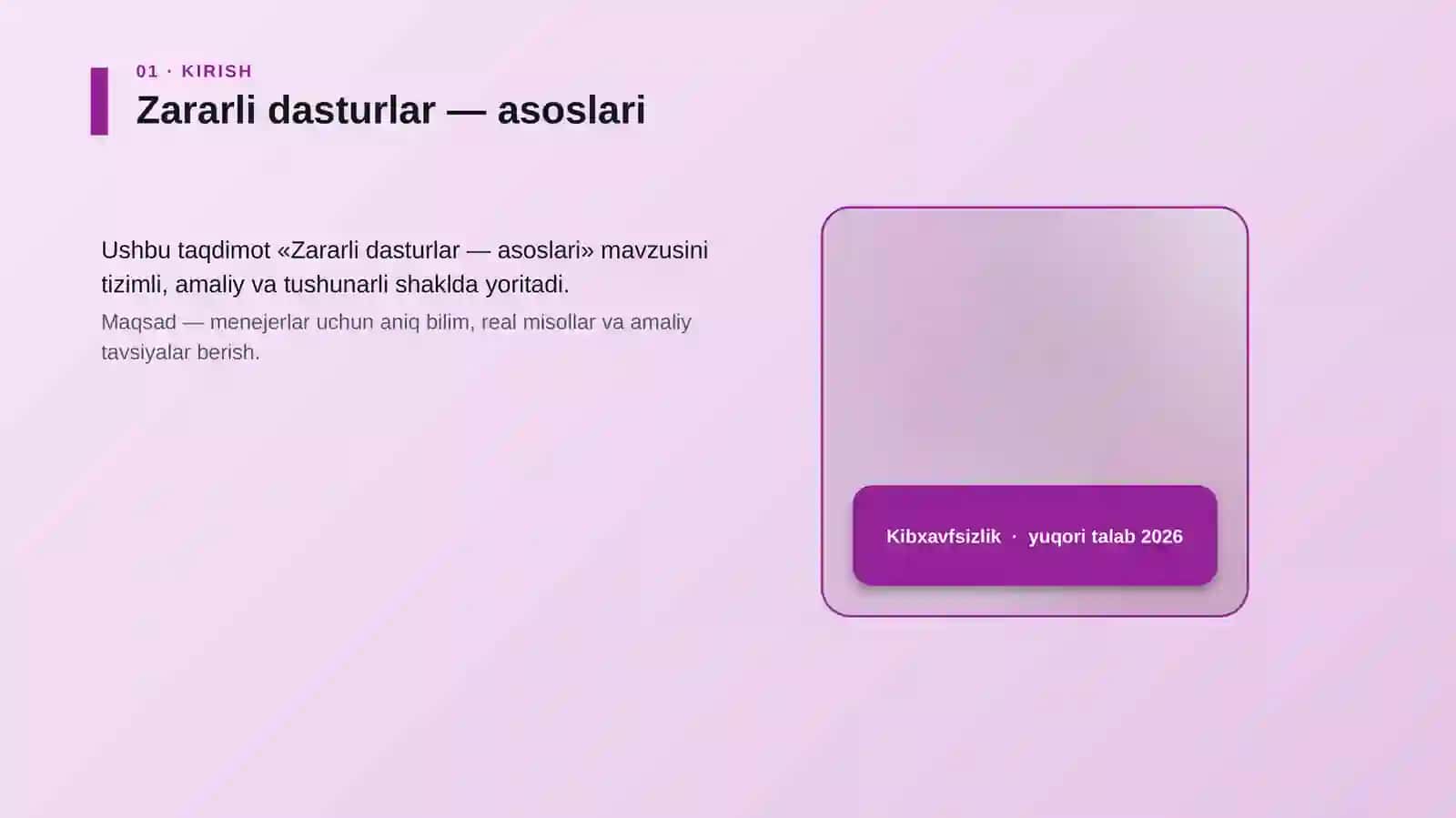 Zararli dasturlar — asoslari 4