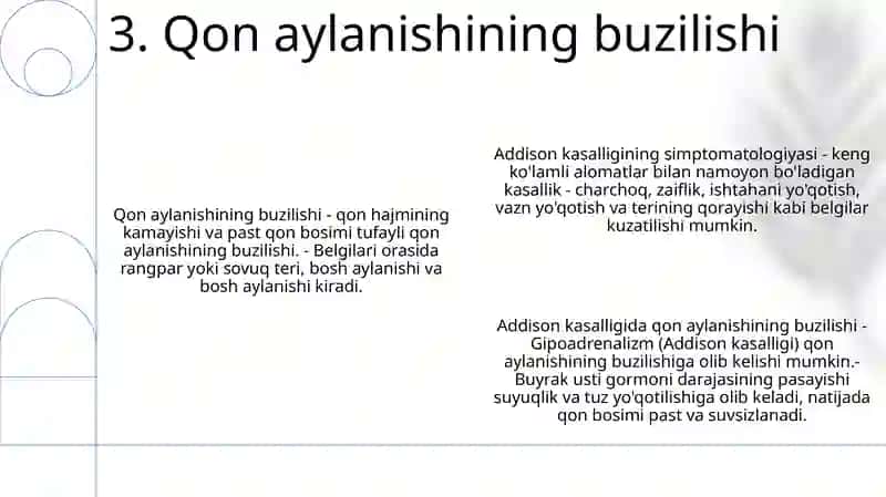 Addison Kasalligi Simptomatologiyasi 4