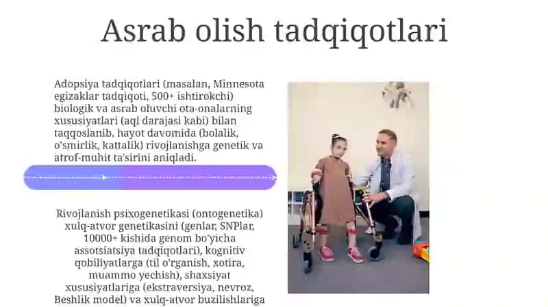 Taraqqiyot psixogenetikasi ( ontogenetika ) 4