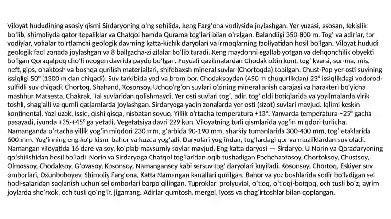 Namangan ekologik turizm 4