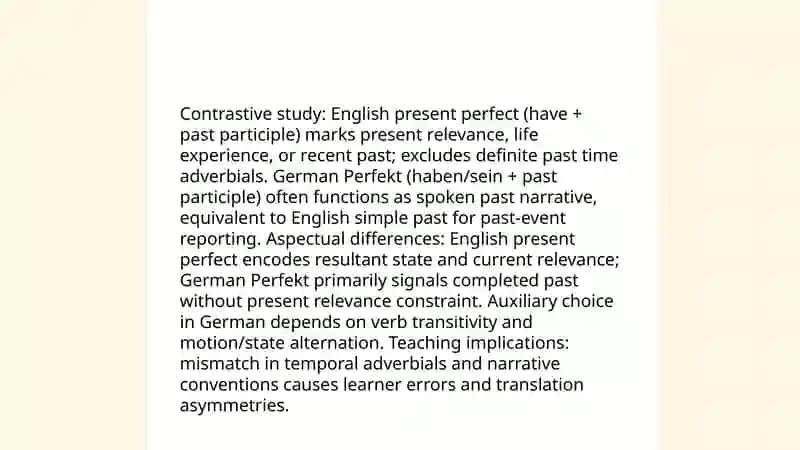 Verbal categories (Tense,Aspect,Mood) in contrastive perspective 4