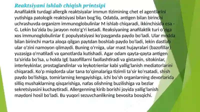 Allergik reaksiyalar, Kvinkeshishi, anafilaktik shok 4