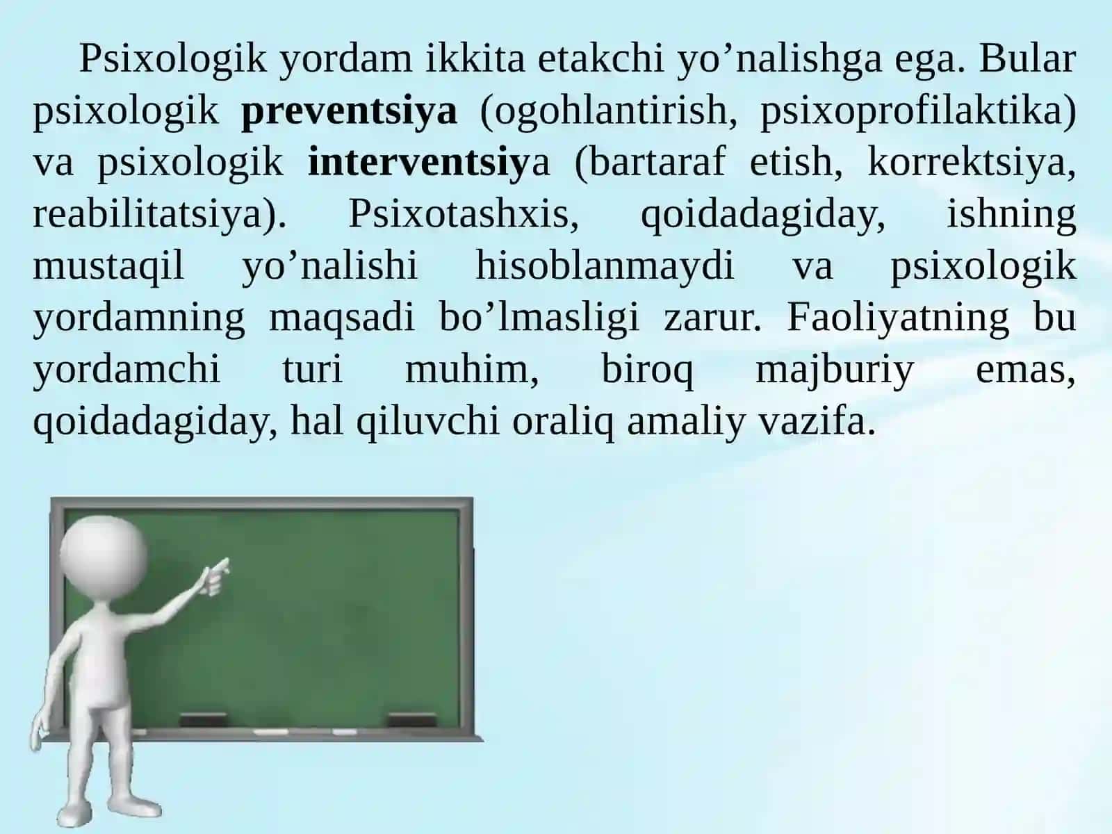 SHAXSNING PREVENTSIYASI VA INTERVENTSIYASI 4