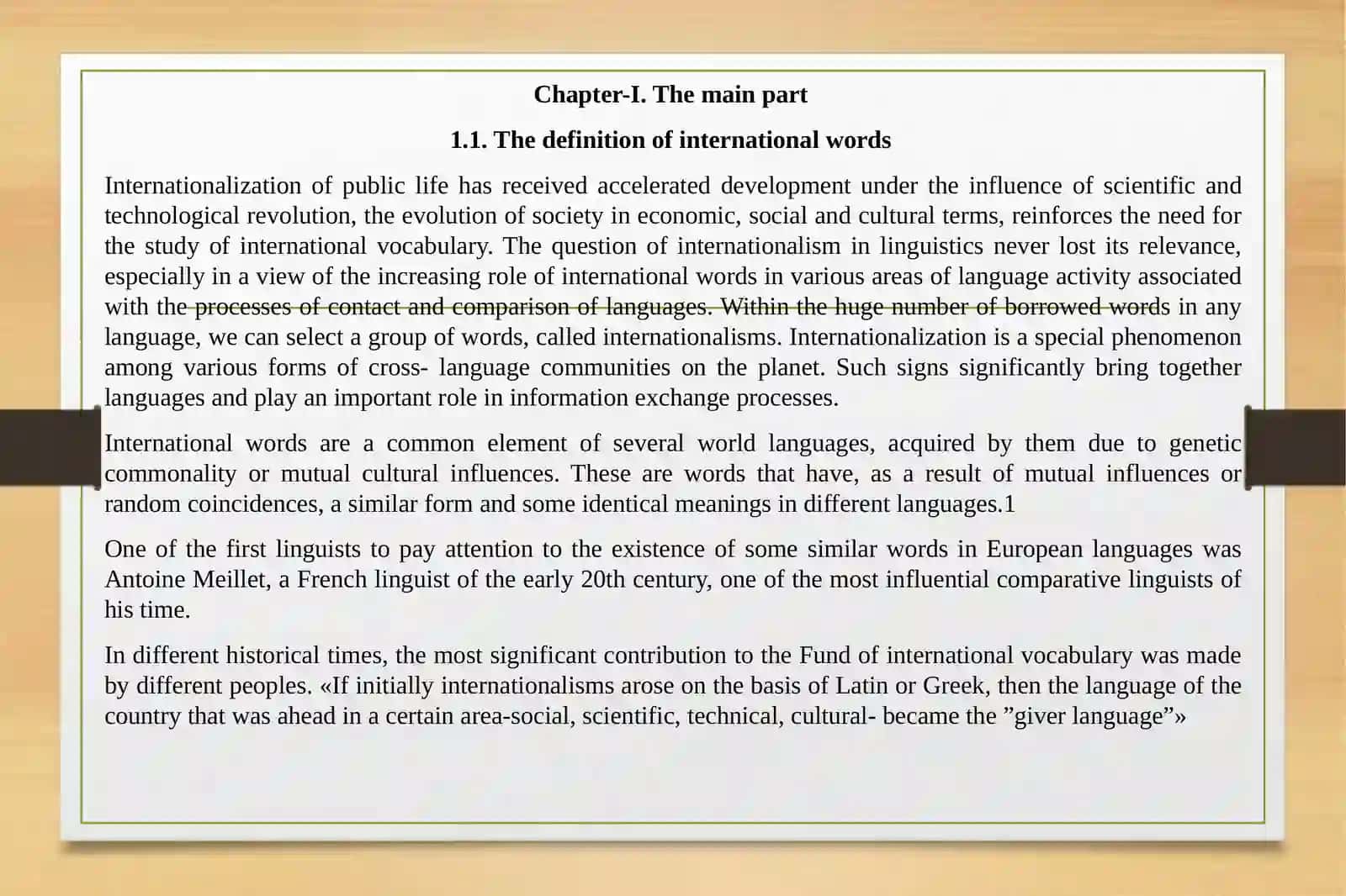International words and their peculiarities 4