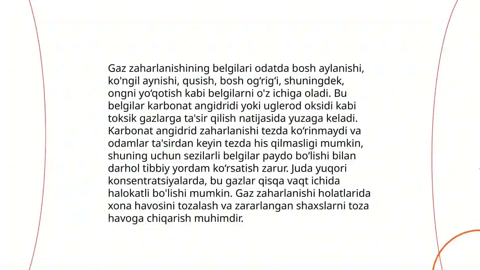 Is gazidan zaharlanganda birinchi yordam 4